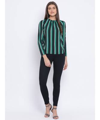 Stripe Greenbird Women Top 2