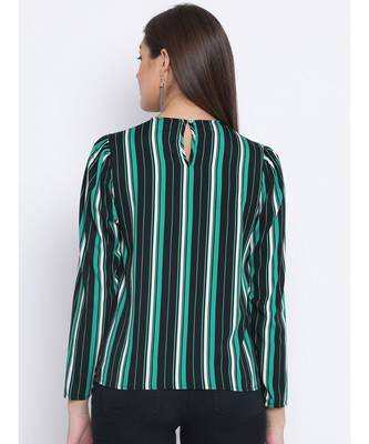 Stripe Greenbird Women Top 4