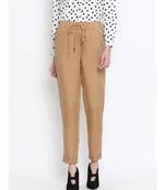Camel Casey Tie-Knot Women Pant
