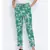 Tropical Maron Tie-Knot Women Pant