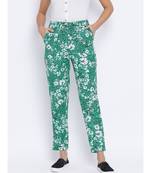 Tropical Maron Tie-Knot Women Pant