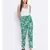 Tropical Maron Tie-Knot Women Pant