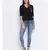 Black Lassy Button Women Top