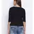 Black Lassy Button Women Top