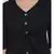 Black Lassy Button Women Top
