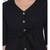 Black Lassy Button Women Top