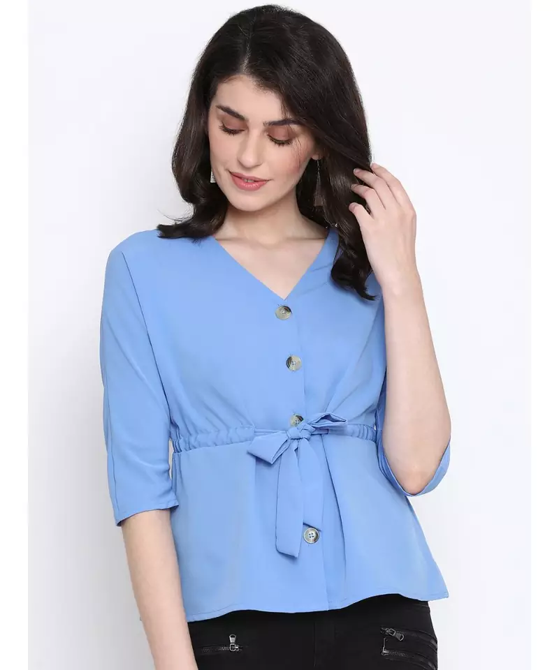Sea Mallot Button Women Top
