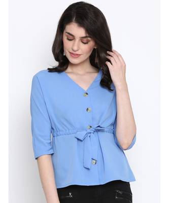 Sea Mallot Button Women Top 1