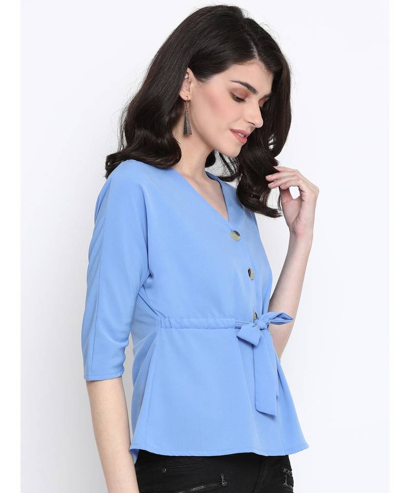 Sea Mallot Button Women Top