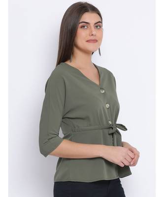 Khaki Laura Buttom Women Top 3