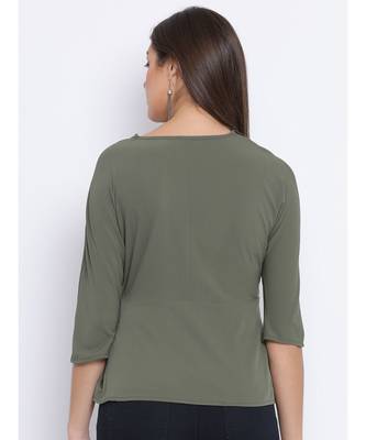Khaki Laura Buttom Women Top 4