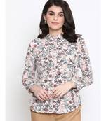 Floral Mana Button Women Shirt