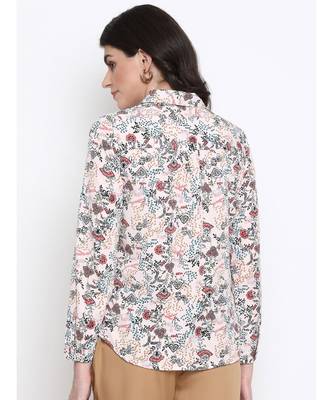 Floral Mana Button Women Shirt 4