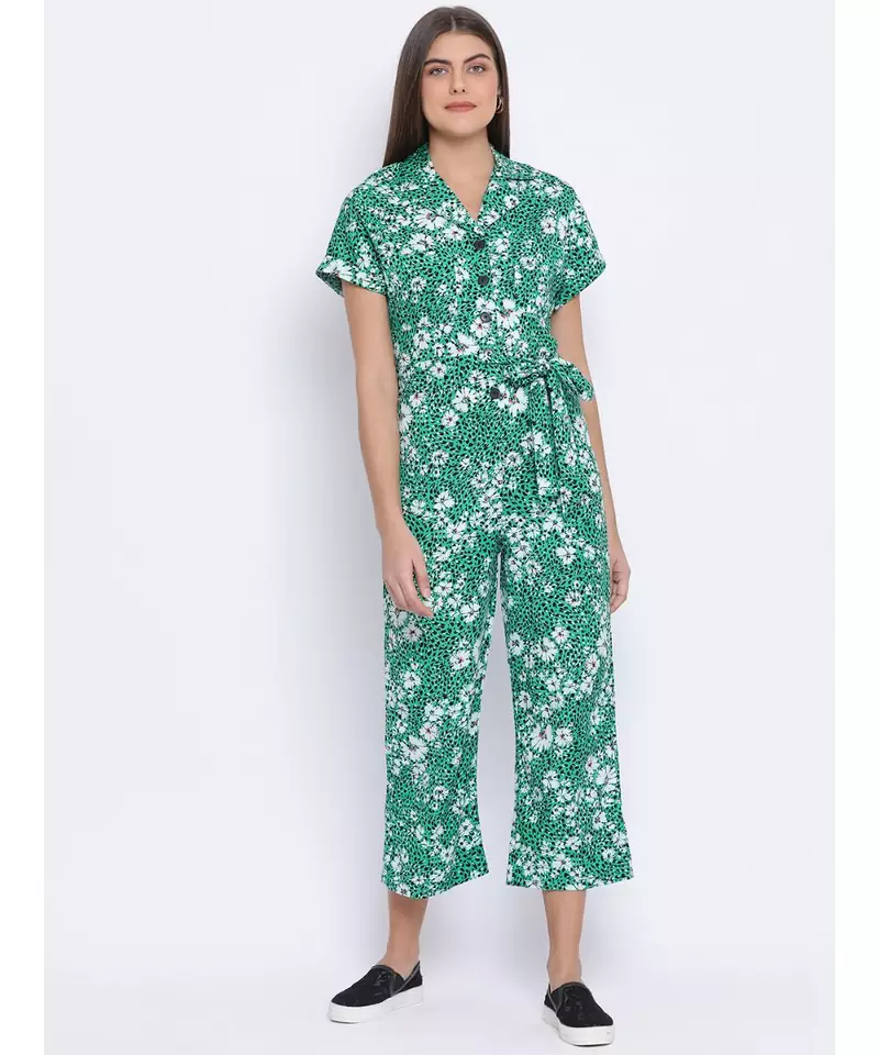 Floral Shade Power Women Jumpsuit