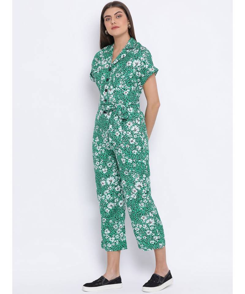Floral Shade Power Women Jumpsuit