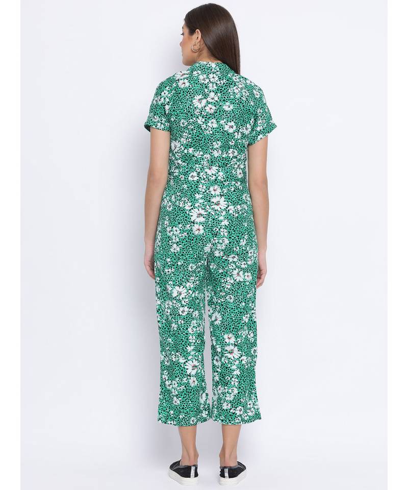 Floral Shade Power Women Jumpsuit