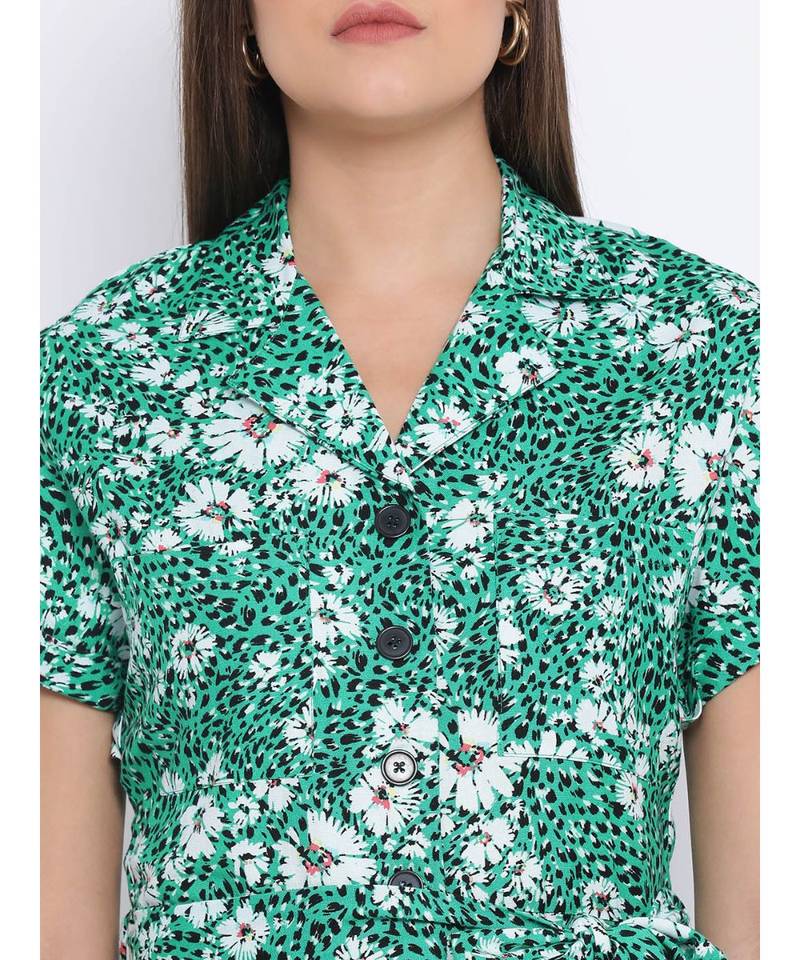 Floral Shade Power Women Jumpsuit