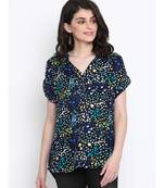 Floral Glitter Classic Women Top