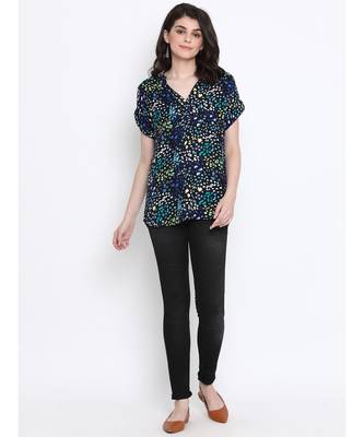 Floral Glitter Classic Women Top 2