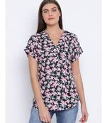 Floral Lamp Turn Women Top
