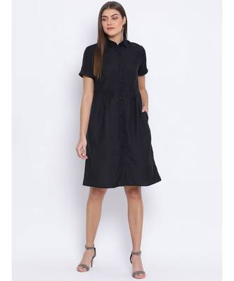 Black Stealth Classy Women Dress 2