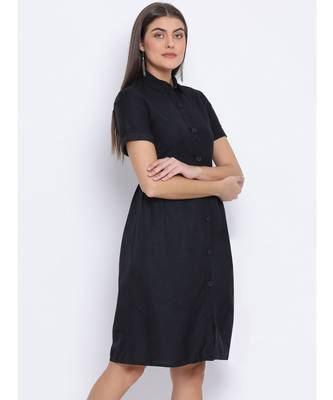 Black Stealth Classy Women Dress 3