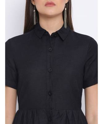 Black Stealth Classy Women Dress 5