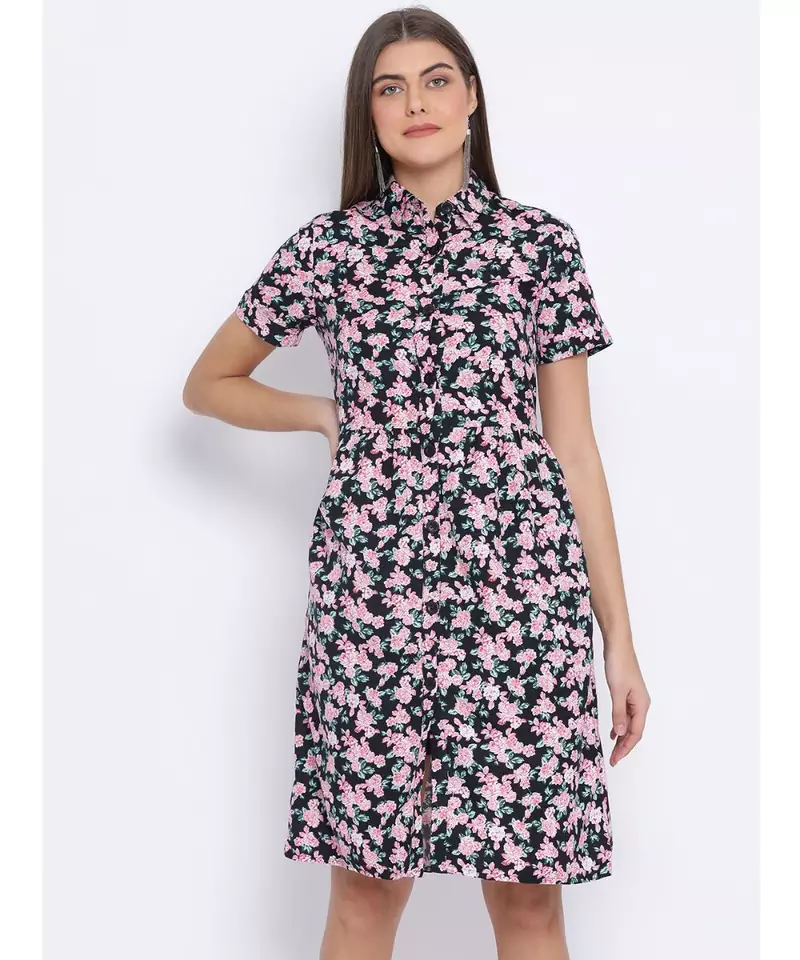 Floral Stylmia Classy Women Dress