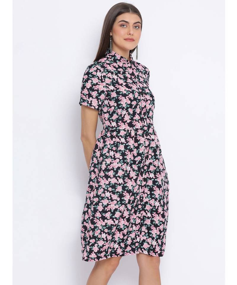 Floral Stylmia Classy Women Dress