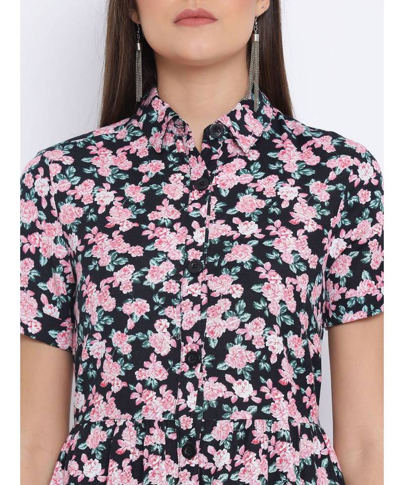 Floral Stylmia Classy Women Dress