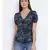 Floral Cotton Tie-Knot Women Top