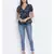 Floral Cotton Tie-Knot Women Top