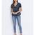 Floral Cotton Tie-Knot Women Top