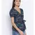 Floral Cotton Tie-Knot Women Top