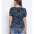 Floral Cotton Tie-Knot Women Top