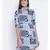 Floral Printed Collar Back Women Dress