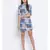 Floral Printed Collar Back Women Dress