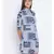 Floral Printed Collar Back Women Dress