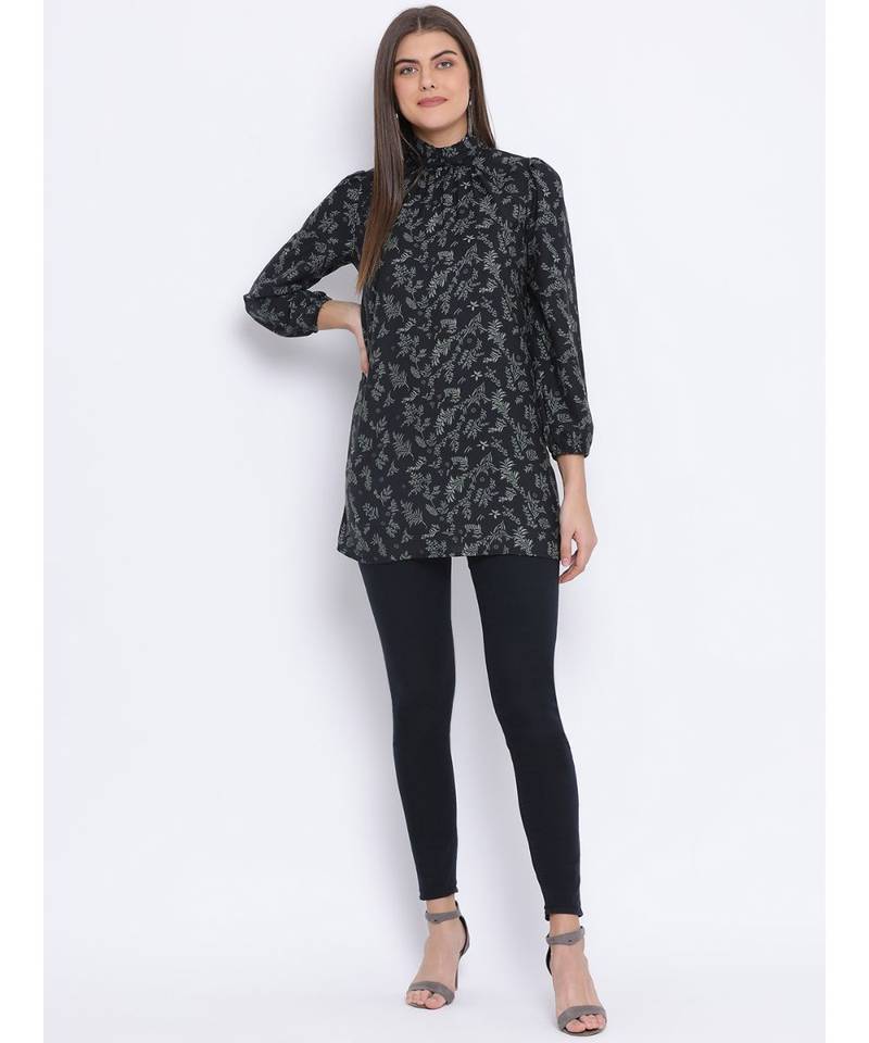 Forest Wave Power Print Women Tunic