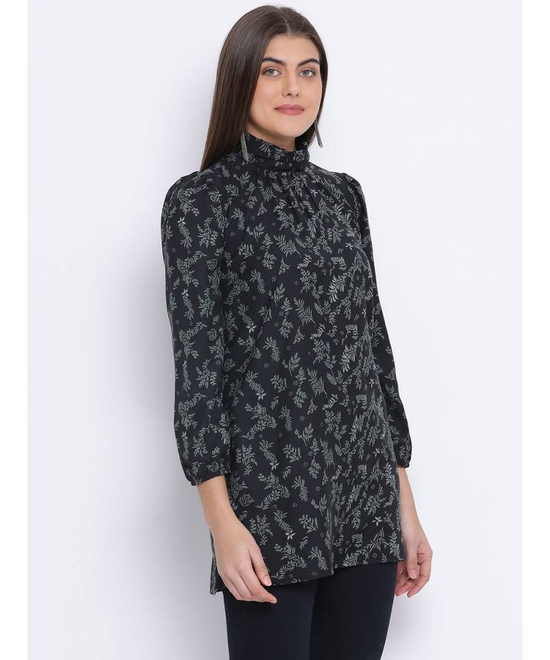 Forest Wave Power Print Women Tunic