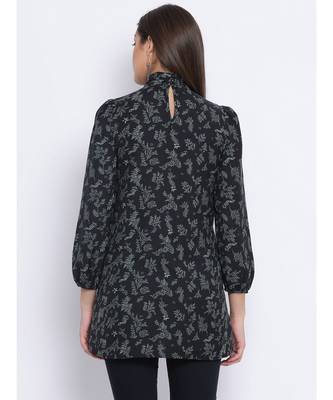 Forest Wave Power Print Women Tunic 4