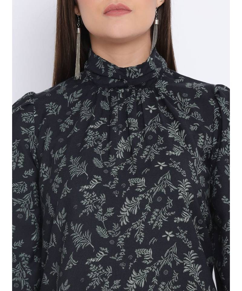 Forest Wave Power Print Women Tunic