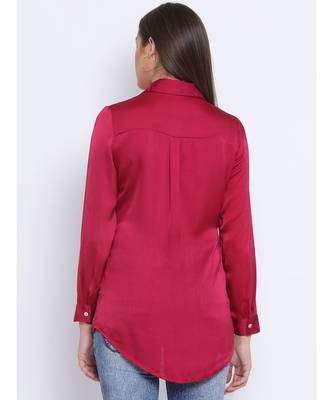 Maroon Sassy Women Shirt 4
