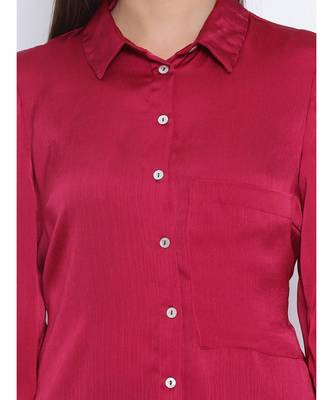 Maroon Sassy Women Shirt 5