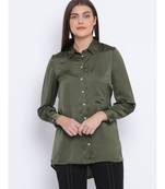Khaki Sassy Women Shirt