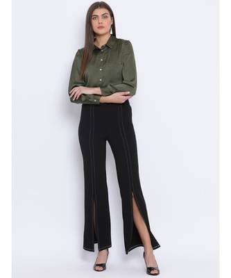 Khaki Sassy Women Shirt 2