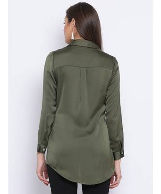 Khaki Sassy Women Shirt 4