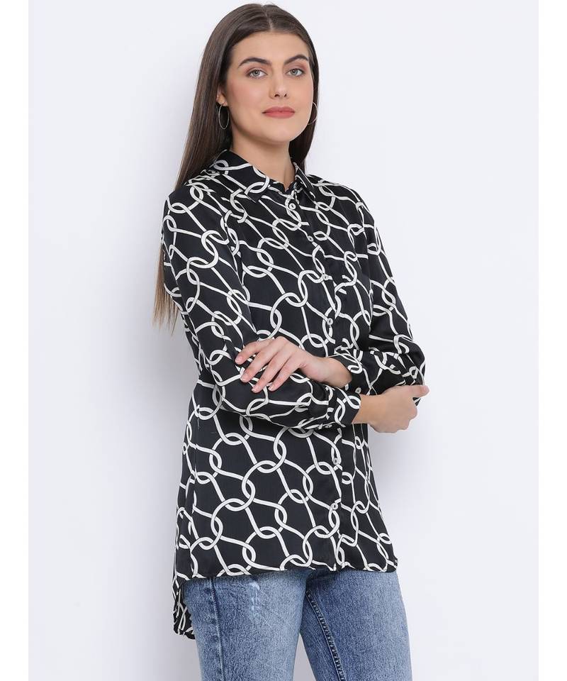 Abstract Chain Sassy Women Shirt