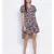 Floral Dante Assymetric Hem Women Dress