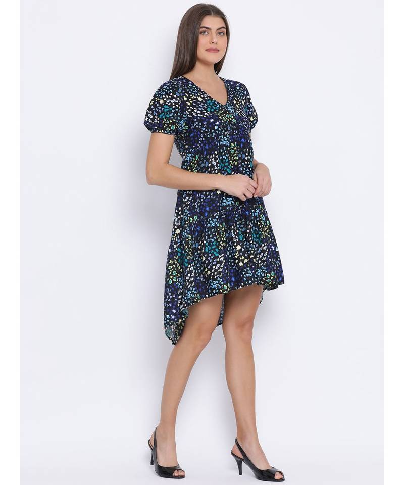 Blossom Glow Assymetric Hem Women Dress